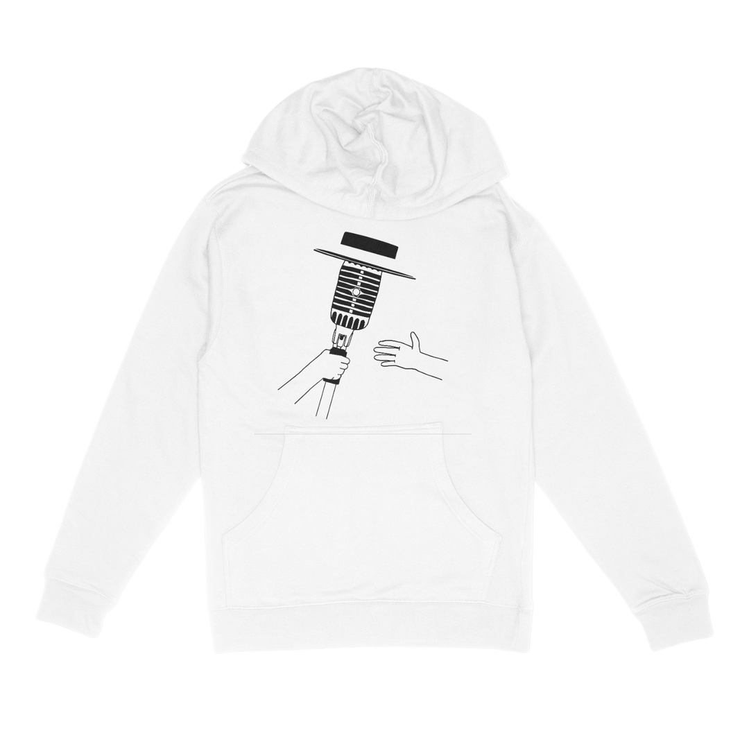 White Pass the Mic Hoodie