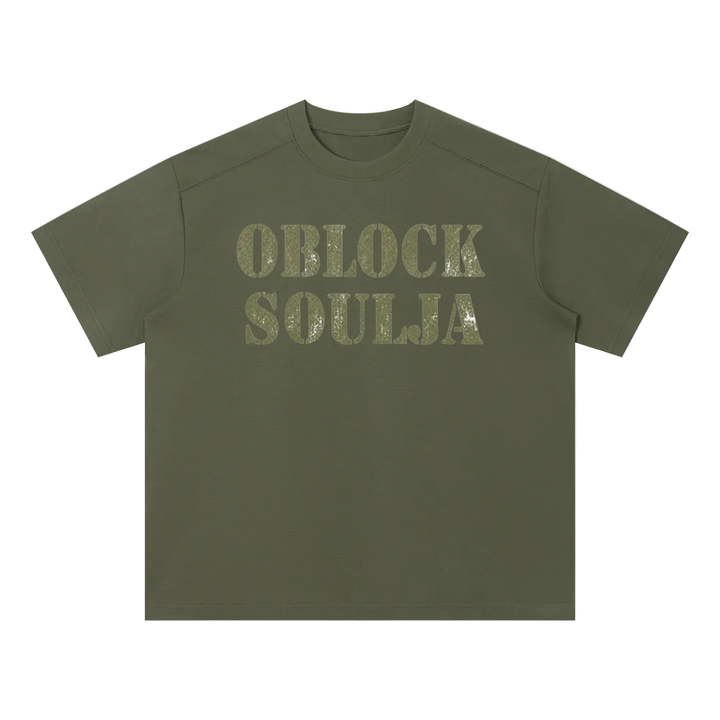 Prince  Dre Army Green "Oblock Soulja" Tee